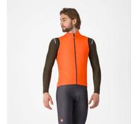 Castelli Perfetto Air Rosso Corsa Windproof Vest Bright Orange - XL
