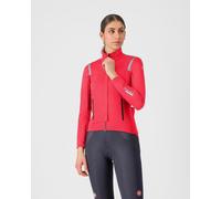 Castelli Perfetto RoS 3 Rosso Corsa Windproof Cycling Jacket Hibiscus Red Women - S
