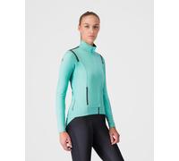 Castelli Perfetto RoS 3 Rosso Corsa Windproof Jacket Pool Blue Women - M