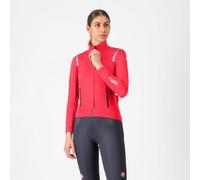 Castelli Perfetto RoS 3 Rosso Corsa Windproof Cycling Jacket Hibiscus Red Women - XL