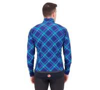 Castelli Perfetto Ros Gore-tex Infinium™ Windstopper® Jacket S Ocean Blue / Malachite Green Plaid