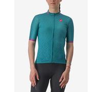 Castelli Pezzi Short Sleeve Jersey Green Turquoise Women - XL