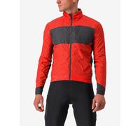 Castelli Puffy Unlimited Jacket Glossy Red Dark Grey - S