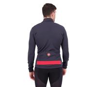 Castelli Puro 3 Long Sleeve Jersey Dark Grey Reflective Red - S