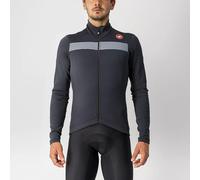 Castelli Puro 3 LS Road Jersey FZ Black/Silver Reflex