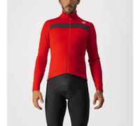 Castelli Puro 3 LS Road Jersey FZ Red/Black Reflex