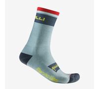 Castelli Quindici Soft Merino 15 Socks - AW24 - Defender Green / S/M