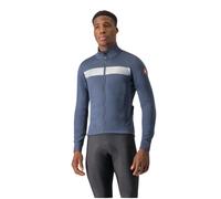 Castelli Raddoppia 3 Long Sleeve Jacket Blue Grey, Size L