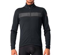Castelli Raddoppia 3 Mens Cycling Jacket Black Windproof Reflective Bike Ride
