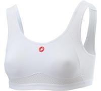 Castelli Rosso Corsa Bra White