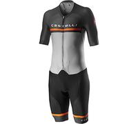 castelli Sanremo 4.0 Speed Suit, Men's Bodysuit, mens, Bodystocking, 4520000, Silver Gray, XX-Large