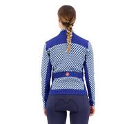 Castelli Sfida Fz Long Sleeve Jersey Blue XL Woman XL Dark Blue / Light Blue