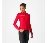 Castelli Sinergia 2 Womens Long Sleeve Cycling Jersey Hibiscus/Ivory