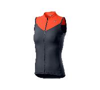Castelli Solaris Black Orange Women Jersey, Size S