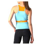 Castelli Solaris Sleeveless Jersey S Skylight / Pop Orange