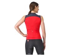 Castelli Sole Sleeveless Jersey Red S Men S Red Hibisc / Twilight Blue