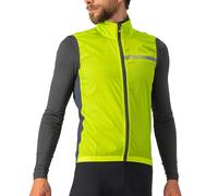 Castelli Squadra Stretch Cycling Vest - Electric Lime / Dark Grey / Small