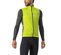 Castelli Squadra Stretch Wind Vest Lime Green Electric Grey - XL