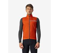 Castelli Squadra Stretch Windproof Vest Red Orange Dark Grey - S