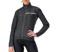 Castelli Squadra Stretch Womens Cycling Jacket Black Reflective Bike Ride Ladies