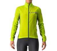 Castelli Squadra Stretch Womens Cycling Jacket - Electric Lime / Dark Grey / XSmall