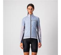 Castelli Squadra Stretch Womens Jacket Silver Gray/Dark Gray