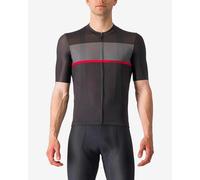 Castelli Tradizione Short Sleeve Jersey Light Black Grey Red - M