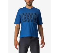 Castelli Trail Tech Short Sleeve Jersey Blue Silver Navy Blue - S