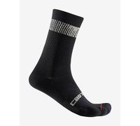 Castelli Unlimited 18 Socks Black Silver - S-M