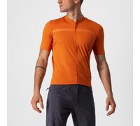 Castelli Unlimited Allroad Short Sleeve Cycling Jersey Orange Rust