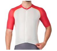 Castelli Unlimited Endurance 3 Short Sleeve Jersey Ivory White Red - M