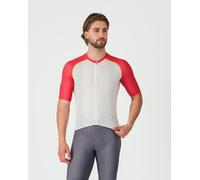 Castelli Unlimited Endurance 3 Short Sleeve Jersey Ivory White Red - L