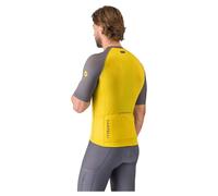 Castelli Unlimited Endurance 3 Short Sleeve Jersey Mango Yellow Smoke Grey - M