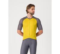 Castelli Unlimited Endurance 3 Short Sleeve Jersey Mango Yellow Smoke Grey - M