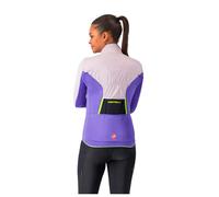 Castelli Unlimited Gore-tex Infinium™ Windstopper® Jacket Purple S Woman S Rs Powder / Ultravioleta / Electric Lime
