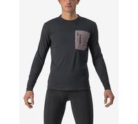 CASTELLI 4522506-085 UNLTD MERINO LS Sweatshirt Men's LIGHT BLACK/NICKEL GRAY Size M