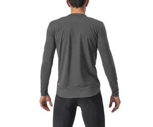 Castelli Unlimited Merino Long Sleeve T-shirt M Dark Grey / Black / Electric Lime