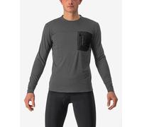Castelli Unlimited Merino long sleeve top dark grey black - XL