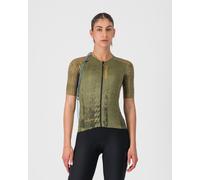 Castelli Unlimited Pro 2 Rosso Corsa Short Sleeve Jersey Forest Green Women - S