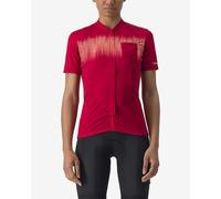Castelli Unlimited Sentiero 2 Short Sleeve Jersey Dark Red Women - XS