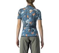 Castelli Unlimited Sentiero Short Sleeve Jersey S Green / Blue / Coral Flash