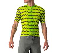 Castelli Unlimited Sterrato Short Sleeve Cycling Jersey - Electric Lime / Dark Grey / Small