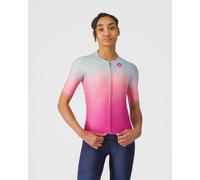 Castelli UPF Short Sleeve Jersey Pink Sky Blue Women - S