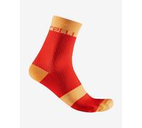 Castelli Velocissima 12 Socks Hibiscus Red Orange Women - S-M