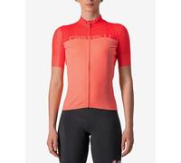 Castelli Velocissima Short Sleeve Jersey Red Coral Pink Women - XS