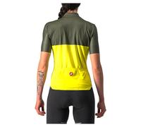 Castelli Velocissima Short Sleeve Jersey S Sulphur / Military Green