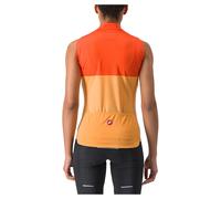 Castelli Velocissima Sleeveless Jersey L Soft Orange / Red Lava