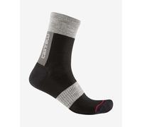 Castelli Velocissima Thermal Socks Black Grey Women - L-XL