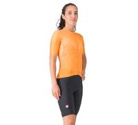 CASTELLI Women’s Prima 2 Short, Endurance Shorts for Road and Gravel Biking with Seat Pad & High-Visibility Reflective Tabs, Black/Black, L
