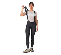 CASTELLI Women’s Unlimited DT Bibtight, Warm Road Cycling Bib with Seat Pad for Long Distance Cold Weather Biking & Racing - Black - X-Small